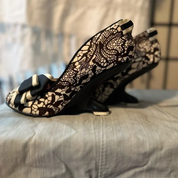 Irregular Choice Black and White Heels - Picture 5 of 7